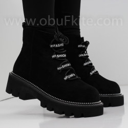 ДАМСКИ БОТИ - 1809-63203512 BLACK