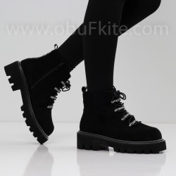 ДАМСКИ БОТИ - 1809-63203512 BLACK