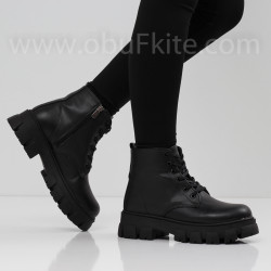 ДАМСКИ БОТИ - 1809-2000202016 BLACK/PU
