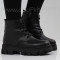 ДАМСКИ БОТИ - 1809-2000202016 BLACK/PU