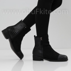 ДАМСКИ БОТИ НА ТОК - 1809-23202520 BLACK