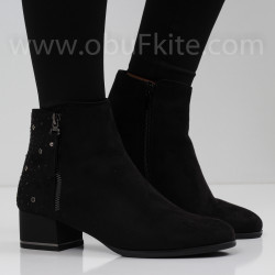 ДАМСКИ БОТИ НА ТОК - 1809-737620202421 BLACK