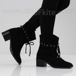 ДАМСКИ БОТИ НА ТОК - 1809-501202422 BLACK