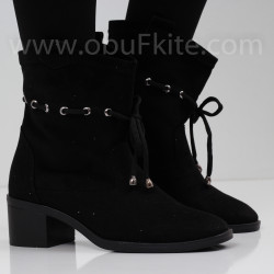 ДАМСКИ БОТИ НА ТОК - 1809-501202422 BLACK