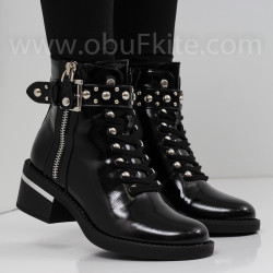ДАМСКИ БОТИ НА ТОК - 1809-66203427 BLACK
