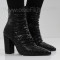ДАМСКИ БОТИ НА ТОК - 1809-9860203324 BLACK