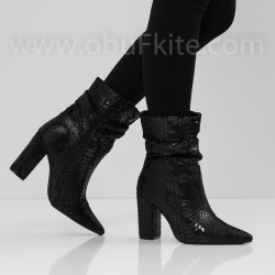 ДАМСКИ БОТИ НА ТОК - 1809-9828201925 BLACK