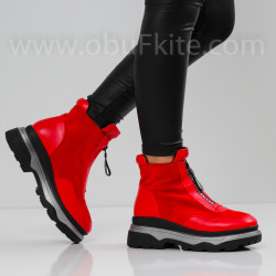 ДАМСКИ БОТИ - 0110-2605204403 RED