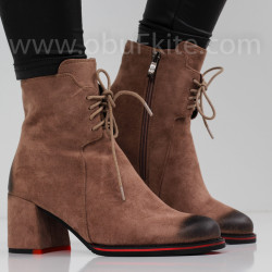 ДАМСКИ БОТИ НА ТОК - 0110-2899204218 BEIGE