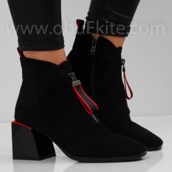 ДАМСКИ БОТИ НА ТОК - 0110-1534204021 BLACK