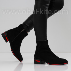 ДАМСКИ БОТИ НА ТОК - 0110-6590204023 BLACK