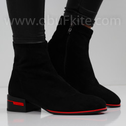 ДАМСКИ БОТИ НА ТОК - 0110-6590204023 BLACK
