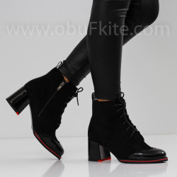 ДАМСКИ БОТИ НА ТОК - 0110-2909204226 BLACK