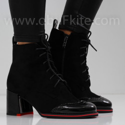 ДАМСКИ БОТИ НА ТОК - 0110-2909204226 BLACK