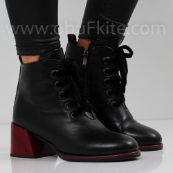 ДАМСКИ БОТИ НА ТОК - 0110-407204427 BLACK/PU
