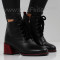 ДАМСКИ БОТИ НА ТОК - 0110-407204427 BLACK/PU