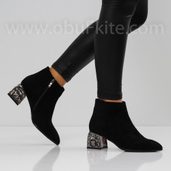 ДАМСКИ БОТИ НА ТОК - 0110-325204233 BLACK