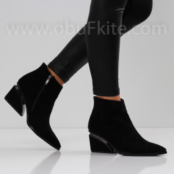 ДАМСКИ БОТИ НА ТОК - 0110-342204137 BLACK