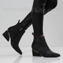 ДАМСКИ БОТИ НА ТОК - 0110-316204138 BLACK