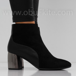 ДАМСКИ БОТИ НА ТОК - 0110-1198204041 BLACK