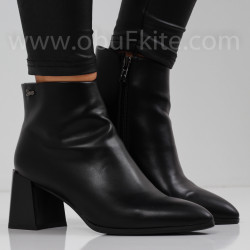ДАМСКИ БОТИ НА ТОК - 0110-1529204042 BLACK