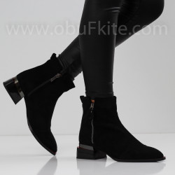 ДАМСКИ БОТИ НА ТОК - 0110-57204043 BLACK