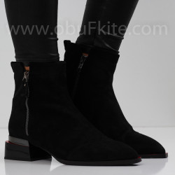 ДАМСКИ БОТИ НА ТОК - 0110-57204043 BLACK