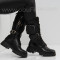 ДАМСКИ БОТУШИ - 0110-9865204049 BLACK