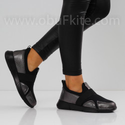 ДАМСКИ МАРАТОНКИ - 1809-790201806 BLACK/PLATIN