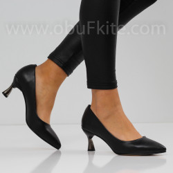 ДАМСКИ ОБУВКИ НА ТОК - 1910-114201809 BLACK-PU
