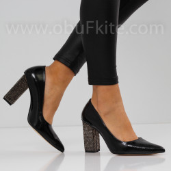 ДАМСКИ ОБУВКИ НА ТОК - 1910-4012202112 BLACK-LACI