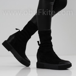 ДАМСКИ БОТИ НА ПЛАТФОРМА - 1910-3042203121 BLACK