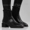 ДАМСКИ БОТИ НА ТОК - 1910-1003202231 BLACK-KROKO