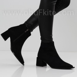 ДАМСКИ БОТИ НА ТОК - 1910-7010202446 BLACK