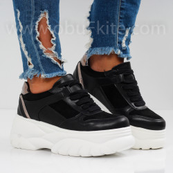 ДАМСКИ ЕЖЕДНЕВНИ ОБУВКИ НА ПЛАТФОРМА - 27081907 BLACK