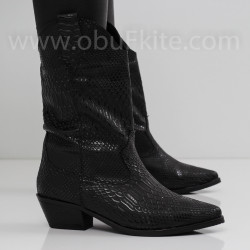 ДАМСКИ БОТИ НА ТОК - 1910-96202452 BLACK