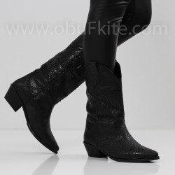 ДАМСКИ БОТИ НА ТОК - 1910-96202452 BLACK