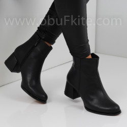 ДАМСКИ БОТИ НА ТОК - 1910-7002202053 BLACK-PU