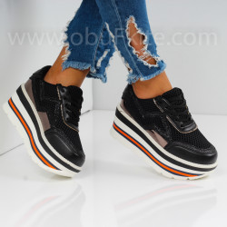 ДАМСКИ КЕЦОВЕ НА ПЛАТФОРМА - 27081911 BLACK