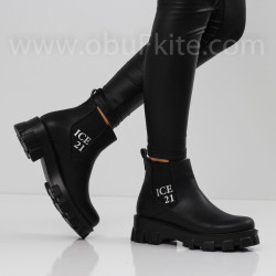 ДАМСКИ БОТИ - 1910-1221202759 BLACK-PU