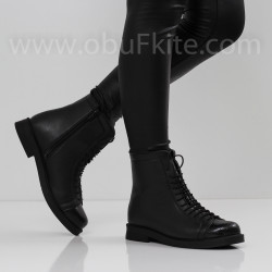 ДАМСКИ БОТИ - 1910-05202161 BLACK-PU