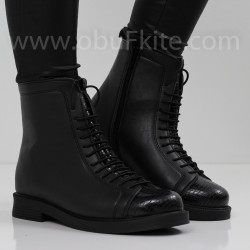 ДАМСКИ БОТИ - 1910-05202161 BLACK-PU