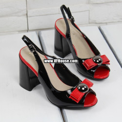 Сандали 17-1402 D818 Black-Red