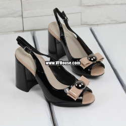 Сандали 17-1402 D818 Black-Beige