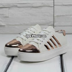 Дамски обувки 17-1603 03 White-RoseGold