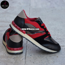Дамски маратонки 16-MS2502 02 Black/Red