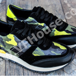Маратонки 15-0704 01 Black/Green