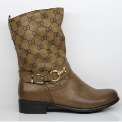 Дамски боти 17-0044A Brown