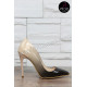 Елегантни обувки 16-RZ3101 01 Beige-Black