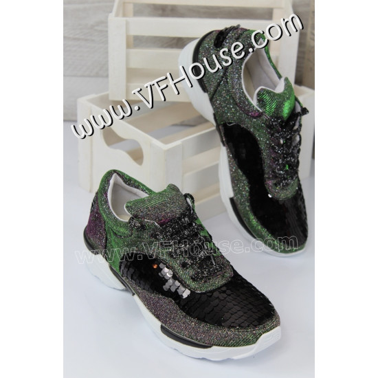 Обувки 15-W2006 04 Black/Green